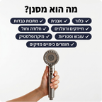 ראש המקלחת המסנן - clinelle